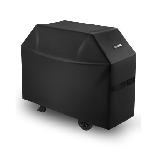 

VEVOR Copertura per Barbecue all'Aperto, Impermeabile, Resistente allo Sbiadimento e Intemperie, Poliestere 600D Resistente, Facile da Indossare, con Cinghie a Strappo, 152,4 cm Nero