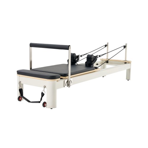 

VEVOR Macchina per Riformatore per Pilates, Letto con Seduto Scatola, per Casa Palestra Utenti Avanzati e Principianti, Attrezzatura con Doppia Resistenza Molla e Corda 2450x710x930mm