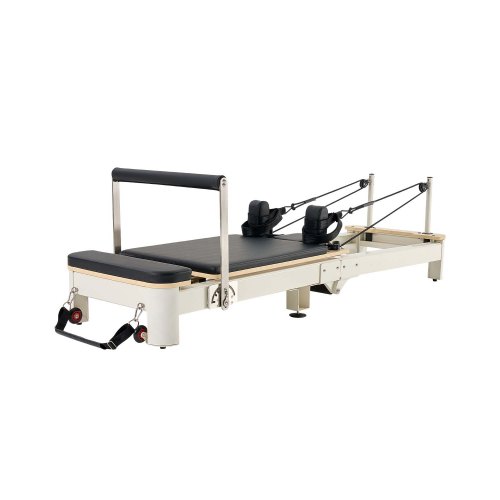 

VEVOR Macchina Pieghevole per Riformatore per Pilates, Letto con Seduto Scatola, per Casa Palestra Utenti Avanzati Principianti con Doppia Resistenza Molla e Corda, 2215 x 700 x 830 mm