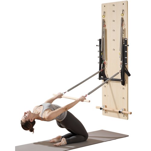 

VEVOR Macchina per Riformatore per Pilates da Parete Trampolino Legno d'Acero