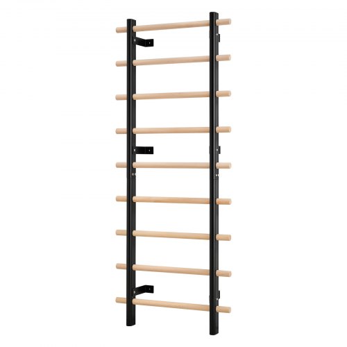 

VEVOR Scala Svedese da Parete, Carico 150 kg Scala per Ginnastica a 9 Livelli, Barre per Stalli da Ginnastica in Legno Massello e Acciaio al Carbonio, per Accessori Cremagliera di Potenza 80 x 80 mm