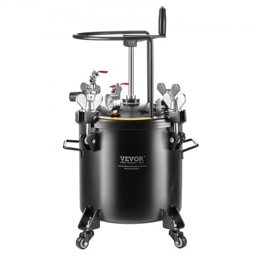 

VEVOR Contenitore a Pressione per Vernice Spruzzo, Contenitore a Pressione 20L, Contenitore a Pressione Acciaio a Pressione 70PSI Rulli Sigillante Riparazione, Decorazioni per Pittura Industriale