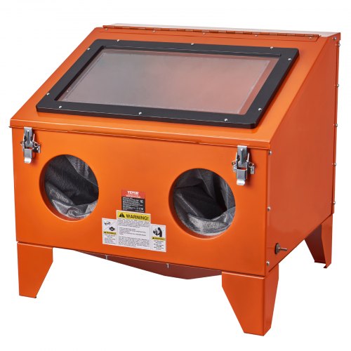 

VEVOR Armadietto per Sabbiatura da 40 Galloni da Banco 40-120PSI, Sabbiatrice in Acciaio Resistente con Pistola per Sabbiatura e 4 ugelli in Ceramica per Rimozione di Vernice, Macchie e Ruggine