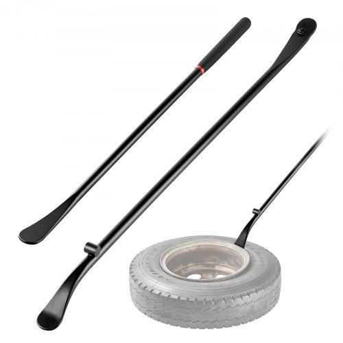 

VEVOR Set Smontagomme 2 pezzi Utensili per Montaggio Smontaggio Pneumatici Leva Ergonomica per Pneumatici 76,5 e 97 cm, Strumenti per Riparazioni per Veicoli Camion Autobus Trattori in Acciaio Legato