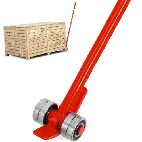 

VEVOR Barra a leva per carichi pesanti, capacità 3T/6600LBS, con ruote e maniglia da 6'/1,8M