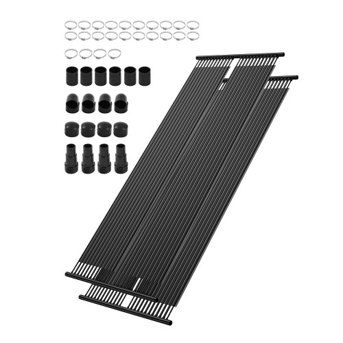 

VEVOR Pannello Solare per Piscina in HDPE, 850 x 6100 mm 2 Pezzi, Durevole Resistente Intemperie, con Accessori Completi, Aumenta Temperatura dell'Acqua, Piscina Fuori Terra e Interrata