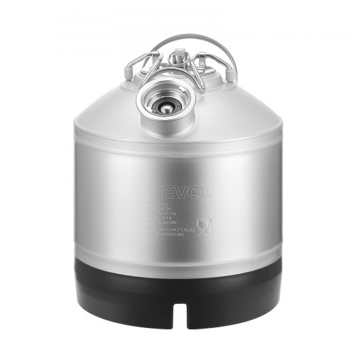 

VEVOR Contenitore per la Pulizia delle Botti, in Acciaio Inox Dispositivo per la Pulizia delle Linee della Birra da 6,5 ​​L con Connettore a D e Base in Gomma, Pulitore per le Linee della Birra