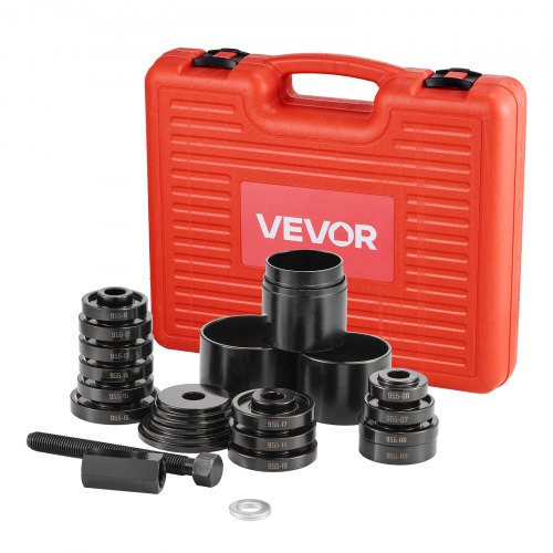 

VEVOR Kit Pressa per Cuscinetti Ruota 23 pezzi, Estrattore per Cuscinetti a Trazione Anteriore per Rimozione Installazione a Trazione Anteriore, Attrezzo per Ruota con Vite Scorrevole