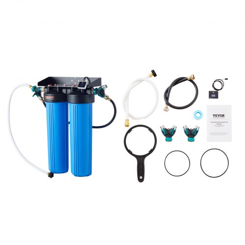 

VEVOR Sistema di Acqua Deionizzata per Autolavaggio, Deionizzatore d'Acqua Premium con Misuratore TDS , Filtro Antimacchia per Acqua con Modalità a Doppia Uscita, per Auto Camper Moto, 16,1 kg