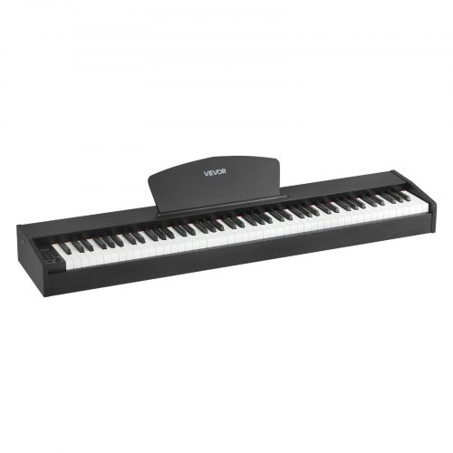 

VEVOR Pianoforte Digitale a 88 Tasti, Tastiera Pianoforte con Altoparlanti, Funzione di Registrazione, 238 Toni, Connessione Wireless, per Principianti, Colore Nero, Senza Supporto