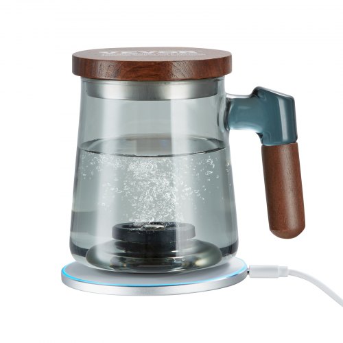 

VEVOR Generatore di Acqua Idrogeno 400 ml, Caraffa di Idrogeno Tecnologia SPE, Ionizzatore d'Acqua di Idrogeno con Base di Ricarica Wireless, Bottiglia d'Acqua Ricca di Idrogeno, Tazza in Vetro