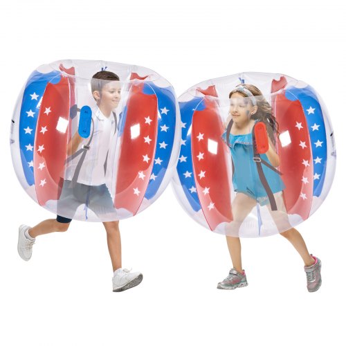 

VEVOR Palline Gonfiabili 2 Pezzi 4 Piedi per Bambini Adolescenti, Palline a Bolle in PVC Resistente per Giochi di Squadra all'aperto, Giocattoli Paraurti per Parco Giochi, Cortile, Parco