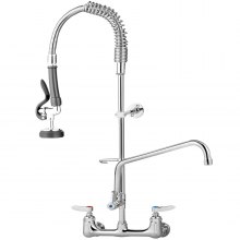VEVOR Rubinetto Commerciale a Parete 350 x 77 x 1100 mm per Lavello da Cucina, Rubinetto Portata 1,42 GPM, Uso per Sale di Lavaggio dei Piatti dei Ristoranti o nelle Aree di Lavaggio delle Stoviglie
