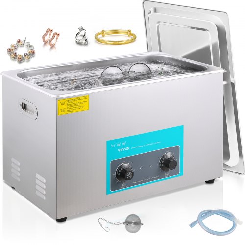 

VEVOR Pulitore Ultrasuoni 30 L Macchina Pulitrice Ultrasuoni per Pulizia Orologi