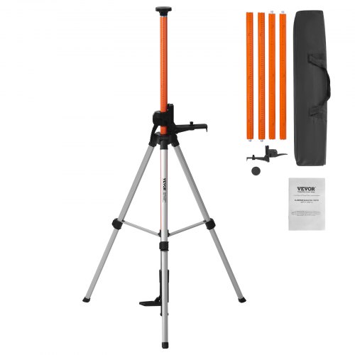 

VEVOR Treppiede per Livella Laser Filettatura 104-340 cm Altezza Regolabile