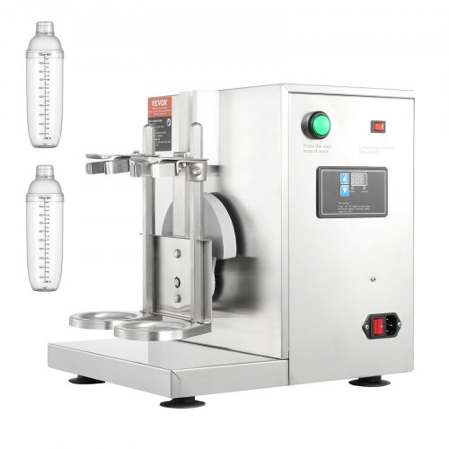 

VEVOR Macchina per frappè, Macchina per frappè Commerciale da 120 W Miscelatore per frappè a Doppia Testa, Frullatore per frappè Regolabile 0-180s con Tazza per PC da 1 L per Negozio di Tè al Latte