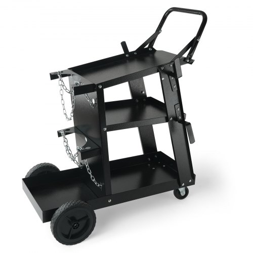 

VEVOR Carrello per Saldatura a 3 Ripiani Carrello per Trasporto Saldatrice con Ruote Carico Massimo 168-181 kg Carrello per Attrezzatura di Saldatura MIG TIG ARC MMA Taglierina al Plasma da Officina