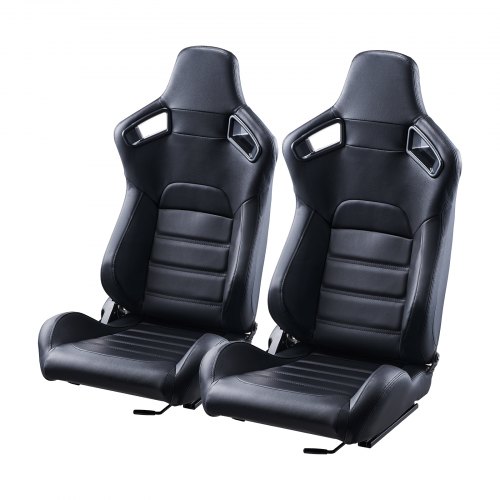 

VEVOR Set 2 Pezzi Sedile Auto da Corsa Regolabile con Seduta e Cursore Q235B