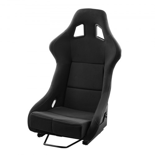 

VEVOR Sedile da Corsa per Auto 1 Set, Sedile da Corsa Integrato con Cursore a Doppia Chiusura Schiuma ad Alta Resilienza, Sedia da Corsa con Tessuto in Velluto Cursore Q235B, Adatto per Auto Racing