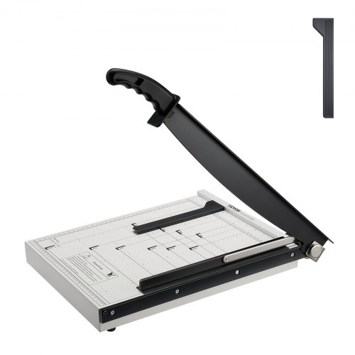 

VEVOR Tagliacarte a Leva, Larghezza Taglio Massima 381mm Taglierina Manuale, Capacità max. 16 Fogli, Binario Protezione/Blocco Lama per Cartone, Tagliacarte Manuale a Leva Uso Domestico Commerciale