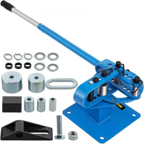 

VEVOR Macchina Piegatubi Manuale YP-9 Compatta da Banco Compatta 7 Matrici 1-3 Pollice Tubo per Montaggio in Metallo Asta per Tubi