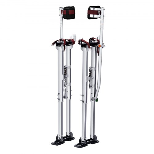 

VEVOR Trampoli in Alluminio per Edilizia Altezza Regolabile 91,4-126,7cm Misura di Piedi 27-29cm, Trampoli in Alluminio per Lavori Interni Esterni Cartongessisti Muratori Pittori Spettacoli in Costume