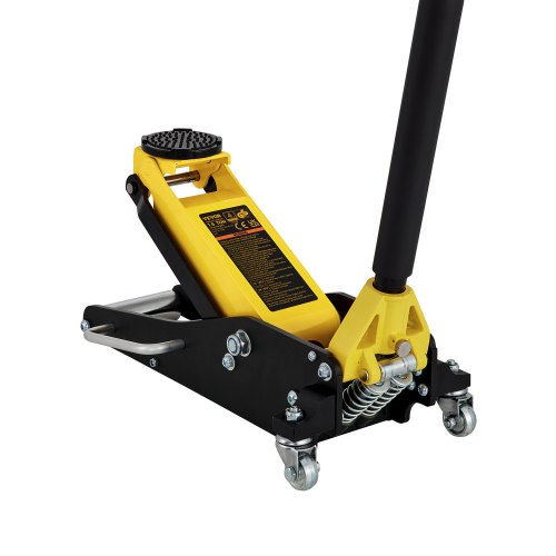 

VEVOR Martinetto Idraulico con Ruote in Acciaio Capacità di Sollevamento Max. 1,5 Tonnellate per Riparazione Auto Barca Veicolo, Sollevatore con Ruote Altezza Regolabile tra 80-365mm da Auto Camion