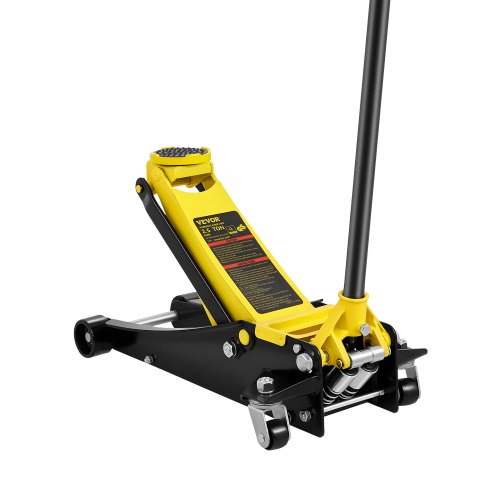 

VEVOR Martinetto da Pavimento a Basso Profilo 2,5 Tonnellate Martinetto da Pavimento da Corsa in Acciaio per Carichi Pesanti con Pompa a Sollevamento a Doppio Pistone, Campo di Sollevamento 75-495 mm