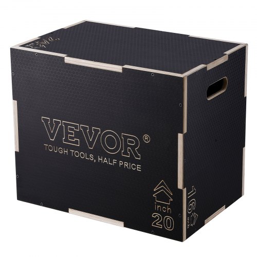 

VEVOR Box Pliometrico 60/50/40cm Piattaforma Pliometrica Carico 204kg, Jump Box Allenamento Fitness Crossfit per Salto Pliometrico Push-up Palestra, Scatola per Salti Pliometrici, Scatola per Salto