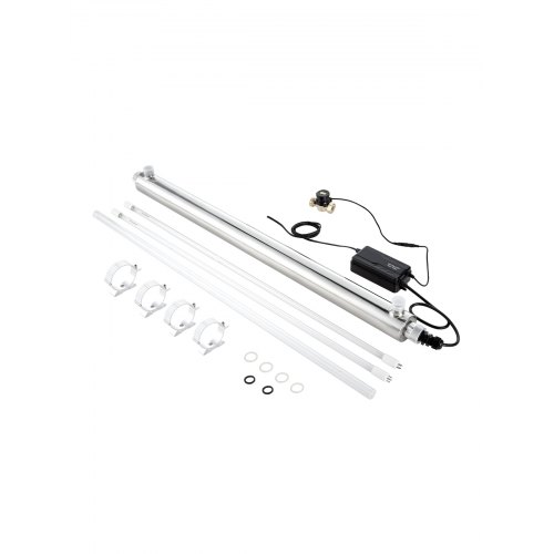 

VEVOR Purificatore d'Acqua UV, 55 W 45,4 L/min Filtro Purificatore d'Acqua Ultravioletto Versatile 220 V con Alloggiamento in Acciaio Inox, per Tutta Casa con Manicotto al Quarzo, per Bere, Pulizia
