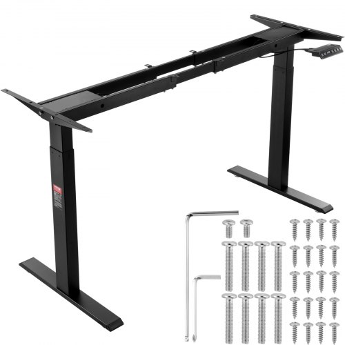 

VEVOR Telaio da scrivania elettrico con doppio motore regolabile 70-117 cm H Nero