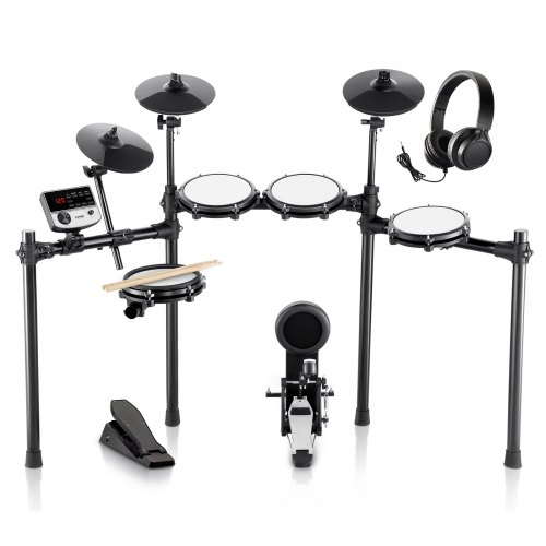 

VEVOR E-Drum Set Batteria Elettronica 480 Suoni 32 Kit Batteria USB MIDI