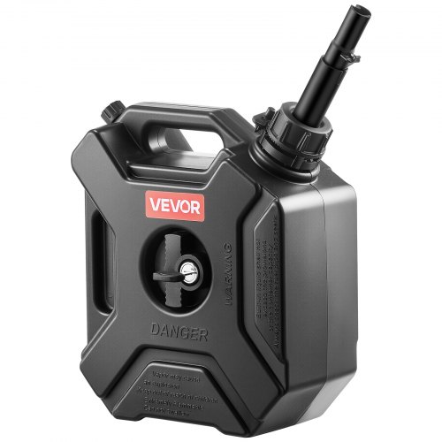 

VEVOR Contenitore per Carburante 5 L, Tanica per Benzina con Beccuccio e Staffa Bloccabile, Portata Massima 0,25L/s, Sicuro e a Prova di Perdite per la Maggior Parte di Auto, Moto, ATV, UTV, Nero