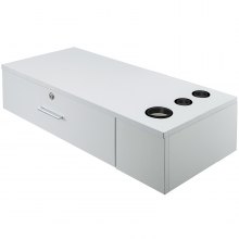 VEVOR Stazioni di Montaggio a Parete per Saloni Bianchi Styling Classic Locking Storage Beauty Salon Spa Equipment