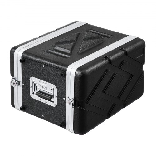 

VEVOR Custodia Rack 6U Profondità 361,95 mm Custodia Trasporto Guscio in ABS con Maniglia, Chiusure a Farfalla per Impieghi Pesanti, Pannelli Frontali Posteriori Rimovibili, per Amplificatori, Mixer