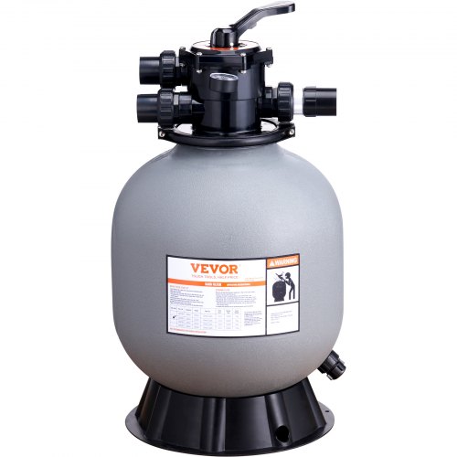 

VEVOR Filtro a sabbia, 19 pollici, portata fino a 45 GPM, sistema di filtraggio a sabbia per piscine fuori terra con valvola multiporta a 7 vie, filtro, controlavaggio, risciacquo, ricircolo, scarico