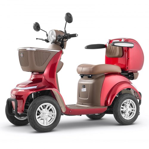 

VEVOR Scooter Elettrico 4 Ruote per Disabili Anziani 1000W, Scooter Carico max. 226,8 kg, Autonomia 35 km, 3 Modalità di Velocità, Capacità di Salita da 20°, Cestino Portaoggetti
