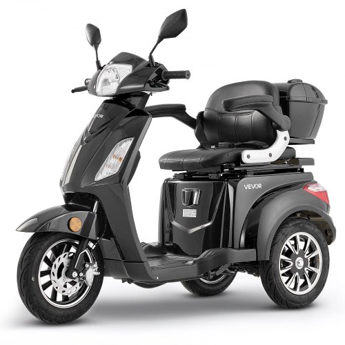 

VEVOR Scooter Elettrico a 3 Ruote, Scooter Disabili 3 Ruote 1000 W, Carico max. 226,8 kg, Autonomia 35 km, 3 Modalità di Velocità Regolabili, Capacità di Salita 20°, per Adulti, Anziani