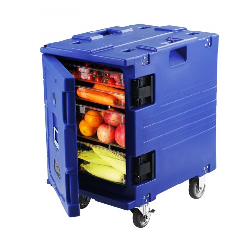 

VEVOR Scatola per alimenti coibentato, Scatola calda 82 Qt per catering, Porta bevande per alimenti in LLDPE, Scaldavivande a caricamento frontale con maniglie con ruote per ristorante, mensa, ecc.