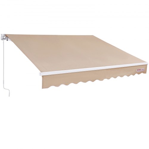 

VEVOR Tenda da Sole Retrattile 2,4 x 2,1 m, Tenda da Sole Manuale per Balcone Cortile Giardino 40°-90° Frangivento Anti Raggi UV, Tenda Parasole Frangivista RetrattileTerrazza Balcone Giardino Cortile