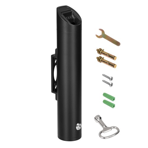 

VEVOR Contenitore per Mozziconi di Sigaretta, Contenitore per Mozziconi di Sigaretta Cilindrico in Acciaio Inox da Parete, Smaltimento Mozziconi di Sigaretta, Resistente alle Intemperie Esterni Nero