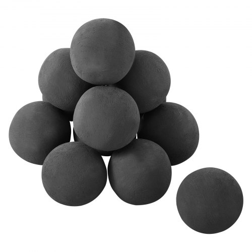 

VEVOR Sfere di Fuoco in Ceramica, 100 mm, 12 Pezzi, Pietre Laviche Rotonde per Uso Interno ed Esterno, Pietre Decorative per Braciere, per Caminetti a Propano Gas, Stufe, Campeggio, Nero