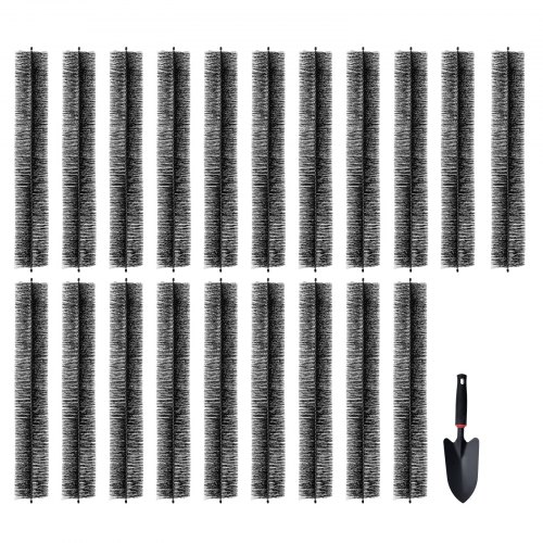 

VEVOR Spazzola per Grondaie Lunghezza Totale 18,3m, Diametro φ5,25", Strumento per Pulizia Grondaie, Kit Pulizia Foglie Detriti per Grondaia dal Tetto Set da 20 Pezzi