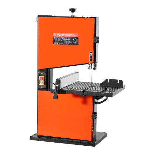 

VEVOR Troncatrice a Nastro da Banco per Lavorazione Legno Motore Potenza Nominale 373W Larghezza di Taglio max. 229mm, Banco da Lavoro 300x300 mm Intervallo di Inclinazione da 0 a 45°