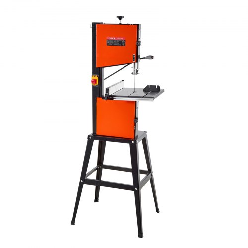 

VEVOR Troncatrice a Nastro con Supporto Potenza Nominale 373W Lunghezza di Taglio max. 254 mm Altezza di Taglio max. 160 mm Tavolo in Ghisa con Luce di Lavoro a 360° per Lavorazione del Legno