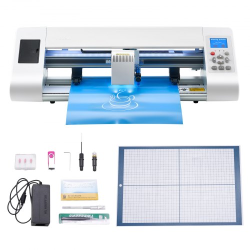 

VEVOR Macchina da Taglio per Vinile con Rilevamento Automatico dei Bordi, Software di Progettazione Materiali, Compatibile con Diversi Formati di File, Taglierina per Vinile per Creazione Fai da te