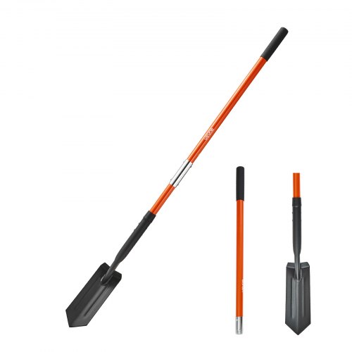 

VEVOR Pala Trincea, Lunghezza 1425 mm, Scavatrice da Trincea Stretta con Manico in Fibra di Vetro e Impugnatura Antiscivolo, per Giardinaggio, Edilizia, Scavi e Rimozione della Neve