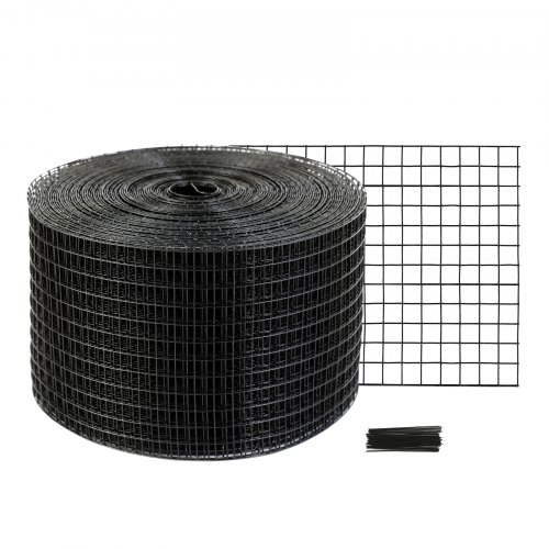 

VEVOR Rotolo Griglia Protezione per Pannello Solare 20,3 cm x 30,5 m, Kit Rete Anti-Uccelli 50 Fascette Rivestimento in PVC Antiruggine Rete Metallica da 12,7 mm, Griglia Protezione Pannelli Solari