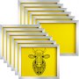 12 Pieces 20"x24" Aluminum Silk Screen Printing Frames With Yellow 230 Count Mesh