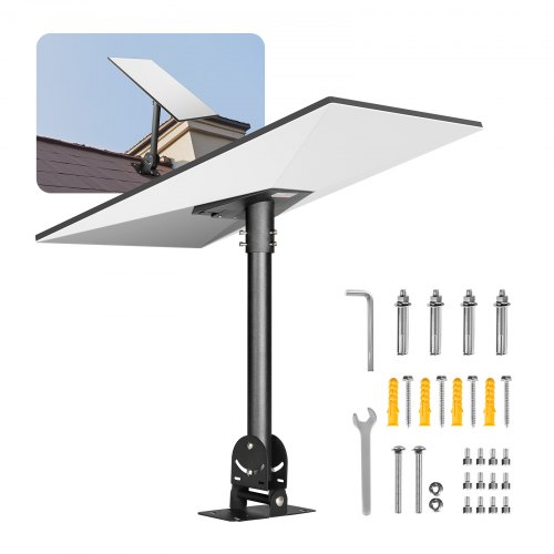 

VEVOR Supporto da Tetto per Starlink Gen 3, Adattatore per Palo da Tetto Angolo di Montaggio Regolabile da 30 a 150°, Kit di Tubi Starlink Gen 3 Standard in Acciaio Compatibile con Gen3 e V3